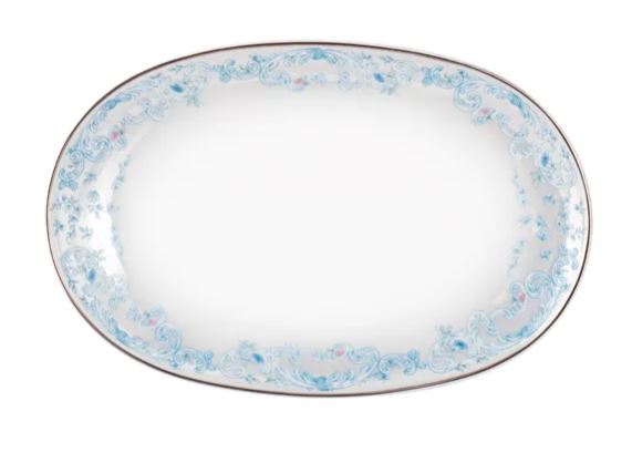 TRAVESSA RASA OVAL SENSILI BLU PORCELANA SCHMIDT 2424