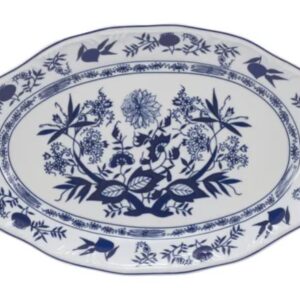 TRAVESSA RASA OVAL CEBOLINHA PORCELANA SCHMIDT 2617