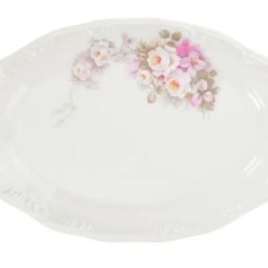 TRAVESSA RASA OVAL ETERNA PORCELANA SCHMIDT E351