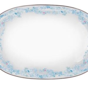 TRAVESSA RASA OVAL SENSILI BLU PORCELANA SCHMIDT 2424