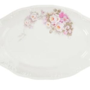 TRAVESSA RASA OVAL ETERNA PORCELANA SCHMIDT E351
