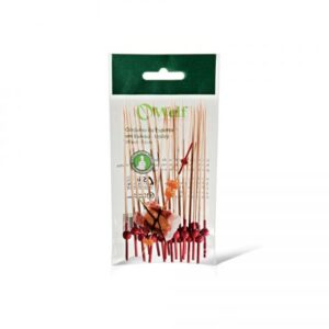 CONJUNTO DE ESPETOS EM BAMBU UTILITY 20 PEÇAS 12CM WELF UP-50203