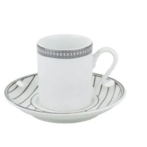 XÍCARA DE CAFÉ COM PIRES 80ML ALINE PORCELANA SCHMIDT 2263
