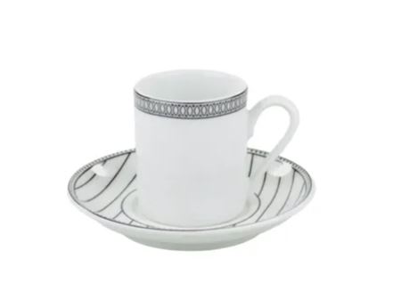 XÍCARA DE CAFÉ COM PIRES 80ML ALINE PORCELANA SCHMIDT 2263