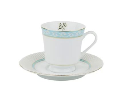XÍCARA DE CAFÉ COM PIRES 60ML AUDREY PORCELANA SCHMIDT 2251