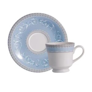 XÍCARA DE CAFÉ COM PIRES 60ML DIVA PORCELANA SCHMIDT 2276