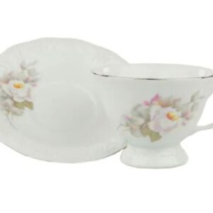 XÍCARA DE CAFÉ COM PIRES 70ML VITÓRIA PORCELANA SCHMIDT 0397
