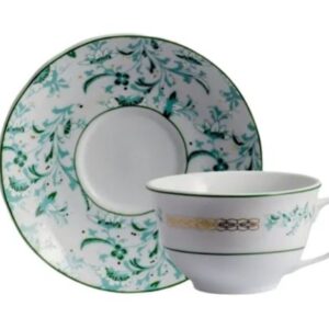 XÍCARA DE CHÁ COM PIRES 200ML BUZIOS PORCELANA SCHMIDT 2406