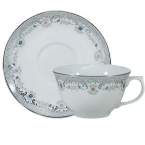 XÍCARA DE CHÁ COM PIRES 200ML SAINT GERMAIN PORCELANA SCHMIDT 2339