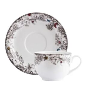 XÍCARA DE CHÁ COM PIRES 200ML VIVEIRO PORCELANA SCHMIDT 2440
