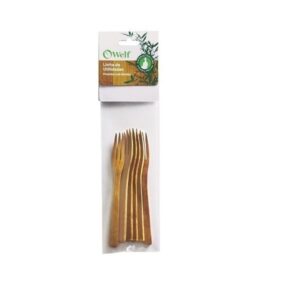 CONJUNTO GARFINHOS EM BAMBU UTILITY 14 CM 6 PEÇAS WELF UB-06783