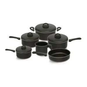 CONJUNTO ANTIADERENTE CRIATIVA PRETO  6 PEÇAS NIGRO 25302