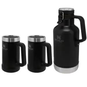 KIT 02 CANECAS STANLEY 709ML E 01 GARRAFA TERMICA STANLEY GROWER 1,9L PRETO MATTE