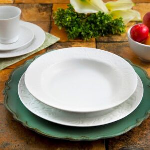 APARELHO DE JANTAR CHÁ E CAFÉ 42 PEÇAS FOLK PORCELANA GERMER 4633030