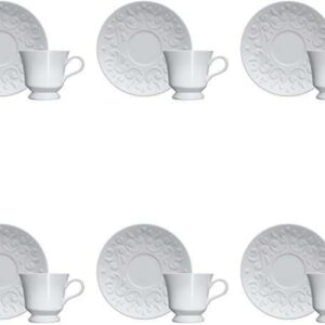 06 XÍCARAS DE CAFÉ TASSEL PORCELANA GERMER