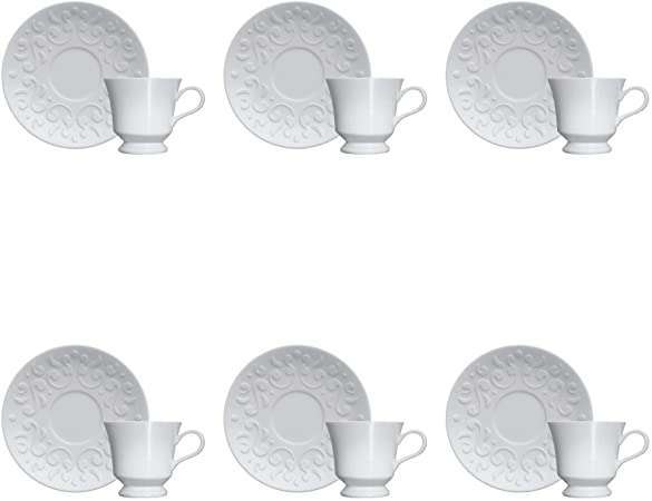 06 XÍCARAS DE CAFÉ TASSEL PORCELANA GERMER