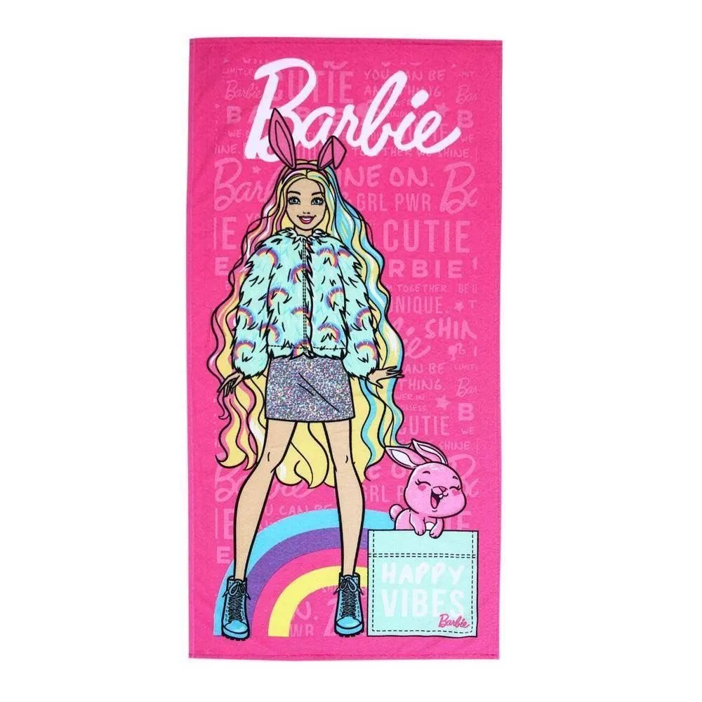 TOALHA DE BANHO AVELUDADA BARBIE LEPPER